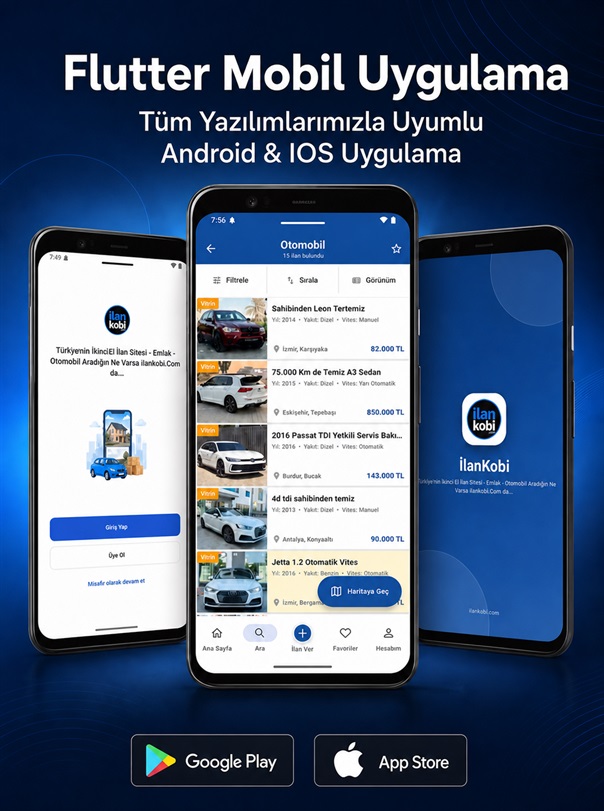 Flutter mobil ilan uygulaması