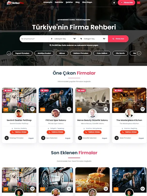 Firma Rehberi Scripti - 2026